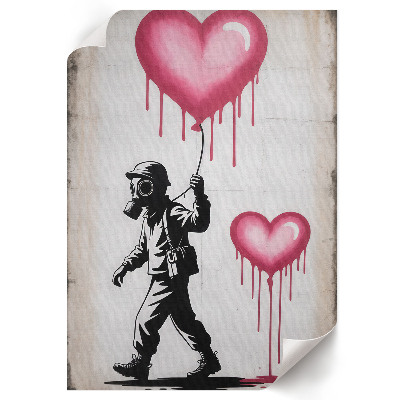Vintage poszter Graffiti srdce