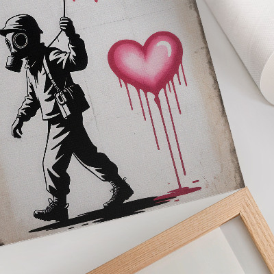 Vintage poszter Graffiti srdce