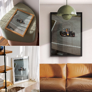 Retro poszter Formulový závod