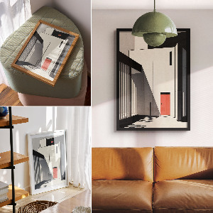 Retro poszter Minimalismus architektury