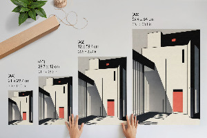 Retro poszter Minimalismus architektury