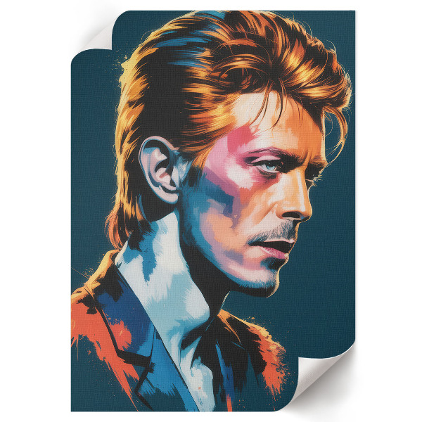 Retro plakát Barevný portrét