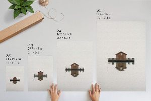 Poszter kép Chata u vody