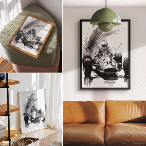 Retro poszter Závodní vášeň