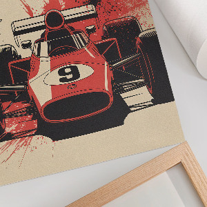 Retro plakát Závodní emoce