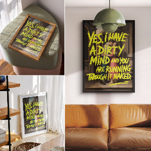 Retro poszter Moderní umění