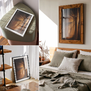 Vintage poszter Lesní úsvit