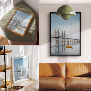 Retro poszter Most a voda