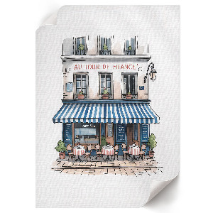 Vintage poszter Francouzská kavárna