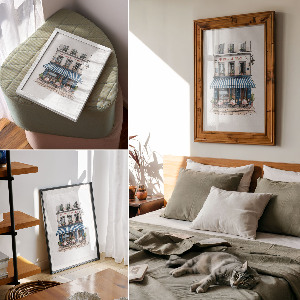 Vintage poszter Francouzská kavárna