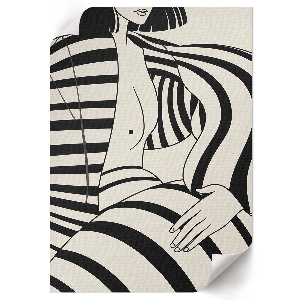 Retro poszter Geometrický portrét