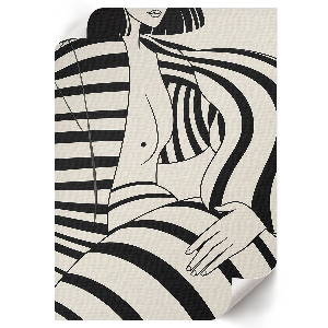 Retro poszter Geometrický portrét