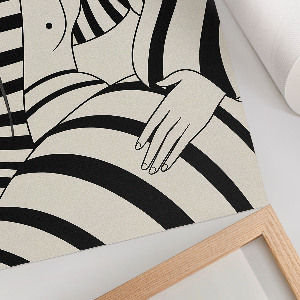 Retro poszter Geometrický portrét