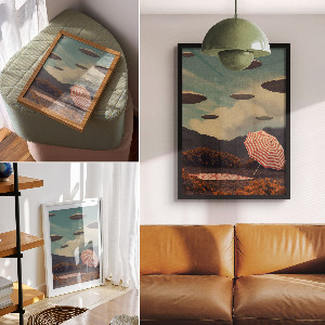 Retro poszter Kosmické lodě