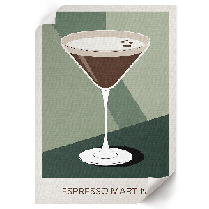 Retro Martini plakát grafika
