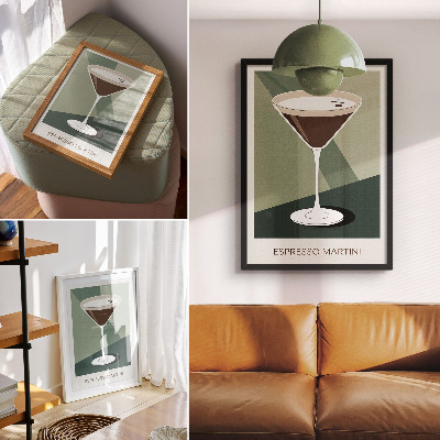 Retro plakát Martini grafika