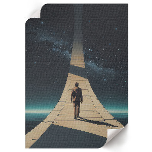 Vintage poszter Vesmírná cesta