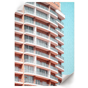 Retro plakát Moderní budova