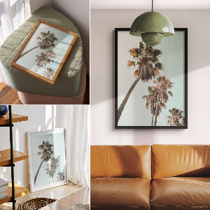 Vintage poszter Tropické palmy