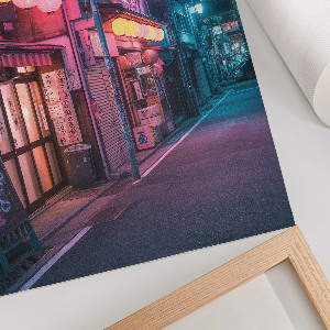 Retro plakát Noční město