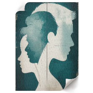 Vintage poszter Profily obličeje