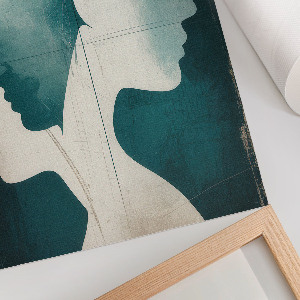 Vintage poszter Profily obličeje