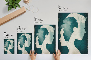 Vintage poszter Profily obličeje