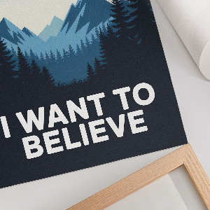 Vintage poszter Plakát s UFO