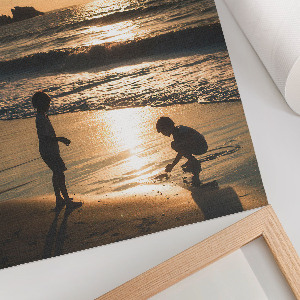 Retro plakát Děti na pláži