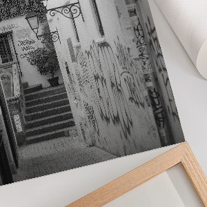 Retro plakát Městská ulička