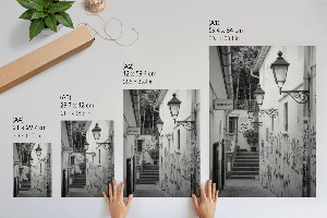 Retro plakát Městská ulička