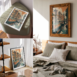 Retro plakát Městský kanál