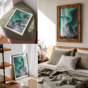 Vintage poszter Magická noc