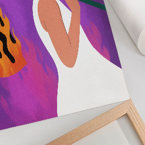 Retro plakát Hořící oblečení