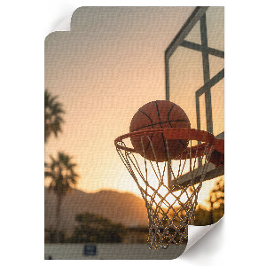 Vintage poszter Basketbalový zápas