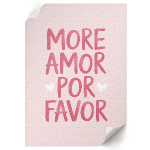 Retro plakát Láska textu