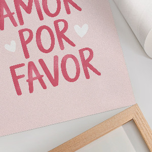 Retro plakát Láska textu