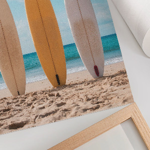 Retro poszter Surfařská pláž