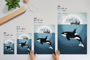 Retro plakát Měsíční dobrodružství