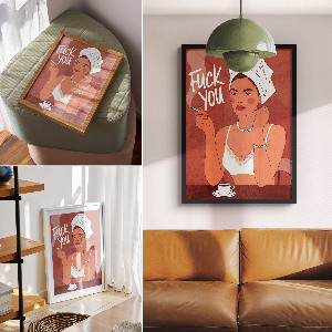 Vintage poszter Sebevědomý/á