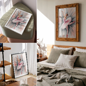 Retro poszter Obraz baletky