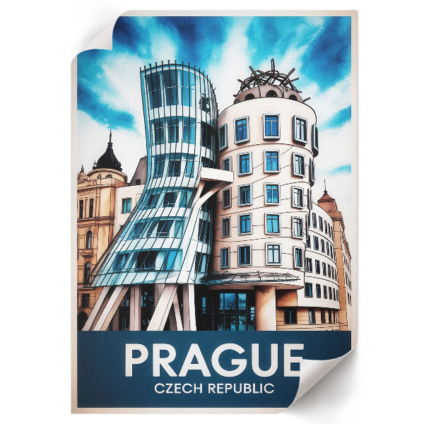 Retro poszter Architektura Praha