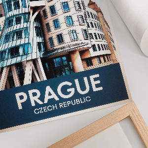 Retro poszter Architektura Praha