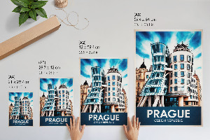Retro poszter Architektura Praha