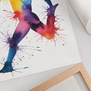 Retro plakát Duhová postava