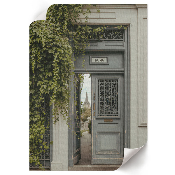 Retro plakát Zelené dveře