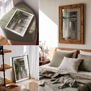 Retro plakát Zelené dveře