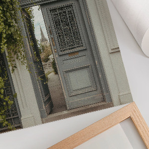 Retro plakát Zelené dveře