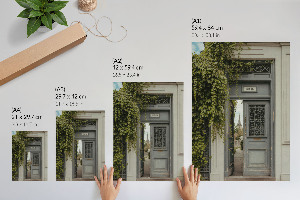 Retro plakát Zelené dveře