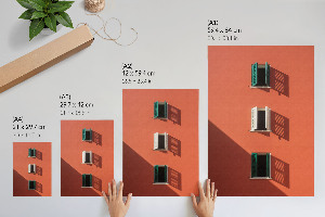 Poszter kép Oranžová fasáda